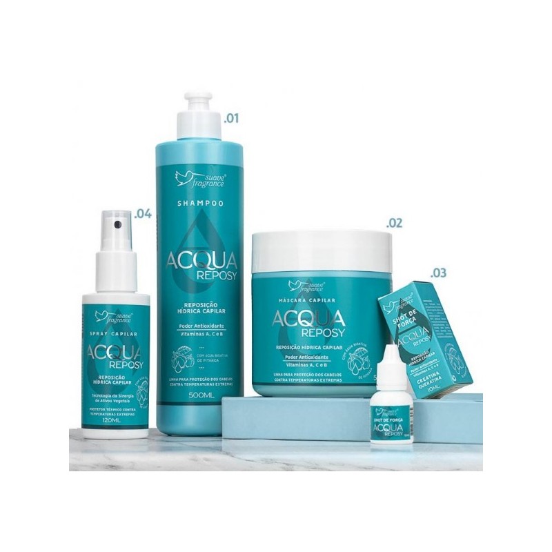 Linha Capilar Acqua Reposy -Suave Fragrance Beautecombeleza.com Linha Capilar Acqua Reposy -Suave Fragrance Beautecombeleza.com