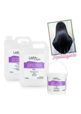 Shampoo + Cond + Mask Mandioca 5 L - Light Hair Beautecombeleza.com