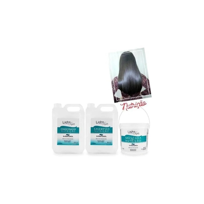 Kit Washbasin D Pantenol (Products Light Hair) 5litros - Light Hair Beautecombeleza.com