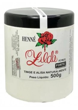 Henê Alisamento Pó Preta Forte 500g - Zilda Beautecombeleza.com