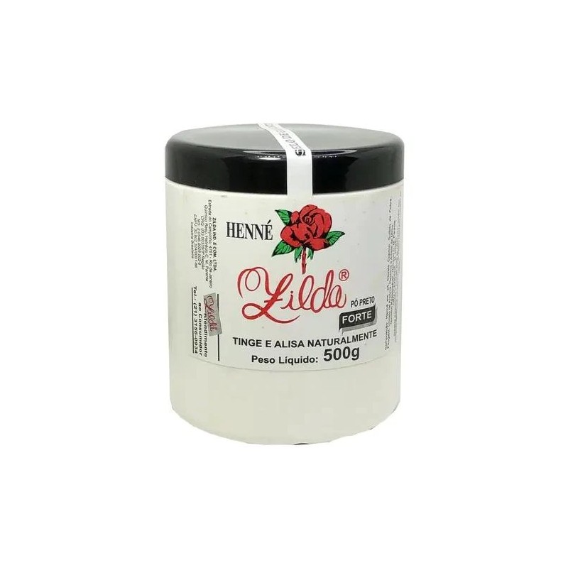 Henê Alisamento Pó Preta Forte 500g - Zilda Beautecombeleza.com