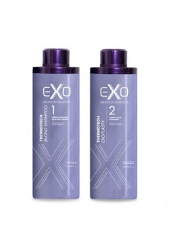 Brazilian Thermotech Blond Exoplasty Straightener Smoothing Kit 2x1L - Exo Hair Beautecombeleza.com