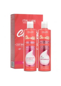 Bioplasty Nourishing Chantilly Vanilla Progressive Kit 2x500ml - Itallian Hair Tech Beautecombeleza.com