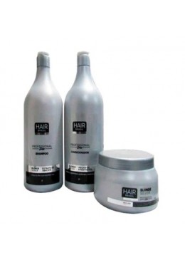 Blonde Tinting Daily Argan Oil Panthenol Treatment Kit 3 Itens - Hair Brasil Beautecombeleza.com