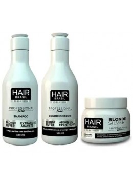 Blond Silver Kit 3x1 - Hair Brasil Beautecombeleza.com