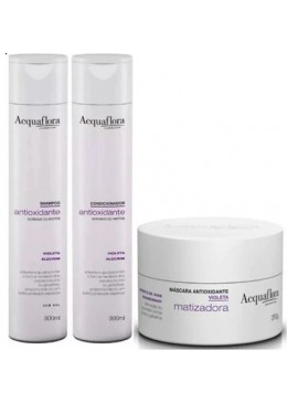 Matizador Violette Antioxydant Kit 3 Itens - Acquaflora Beautecombeleza.com