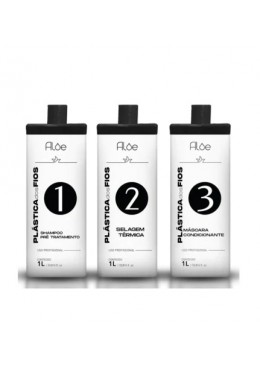 Plástica Dos Fios 3 Passos Kit 3x1L - Aloe Beautecombeleza.com