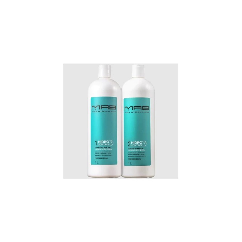 Hidro Control Daily Moisturizing Coconut Oil Almond Treatment Kit 2x1L - MAB Beautecombeleza.com