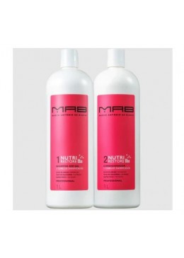 Nutri Restore Nourishing Post Chemistry Damaged Hair Treatment Kit 2x1L - MAB Beautecombeleza.com