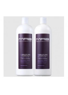 Brazilian Curls Frizz Control Daily Curly Wavy Hair Treatment Kit 2x1L - MAB Beautecombeleza.com