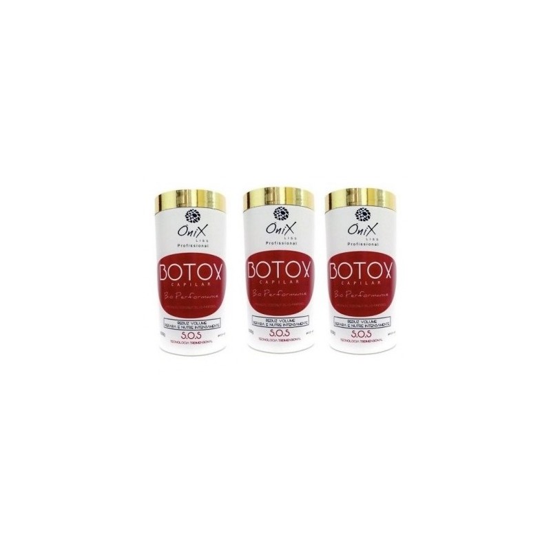 Botox Capilar Tratamento SOS Kit 3x1kg -  Ônix Liss Beautecombeleza.com