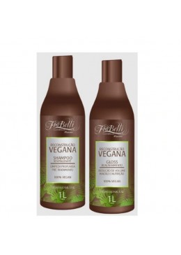 Vegan Progressive Brush Reconstruction Hair Realignment Kit 2x1L - FioBelli Beautecombeleza.com