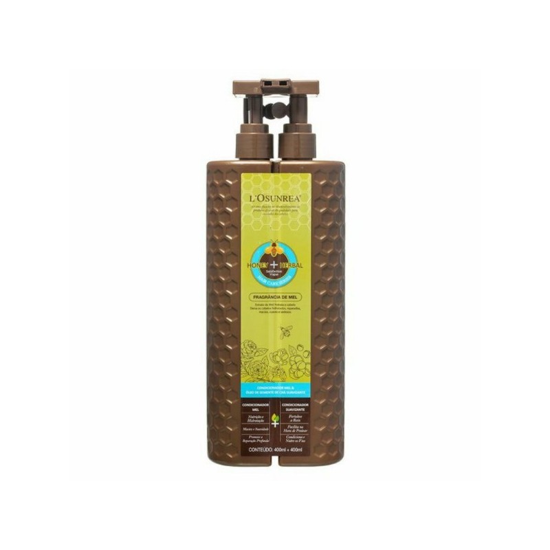 Condicionador Honey & Tea Seed Oil 800ml - L'Osunrea Beautecombeleza.com Condicionador Honey & Tea Seed Oil 800ml - L'Osunrea Beautecombeleza.com