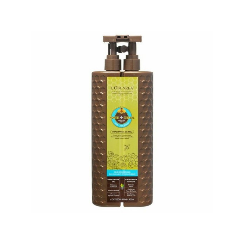 Professional Conditioner L'Osunrea Herbal Honey & Tea Seed Oil 800ml - L'Osunrea Beautecombeleza.com