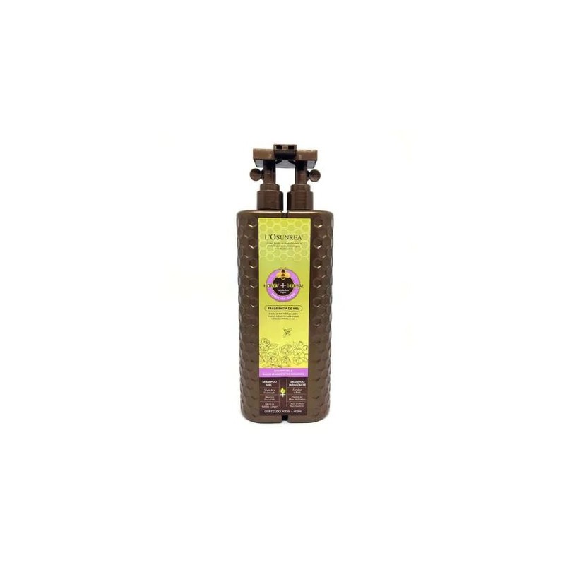 Shampoo Mel & Óleo de Semente de Chá Hidratante 800ml - L'Osunrea Beautecombeleza.com Shampoo Mel & Óleo de Semente de Chá Hidratante 800ml - L'Osunrea Beautecombeleza.com
