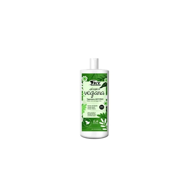 Progressiva Plástica Vegana Sem Química Sem Formol 1L - Sky Cosmetics Beautecombeleza.com Progressiva Plástica Vegana Sem Química Sem Formol 1L - Sky Cosmetics Beautecombeleza.com