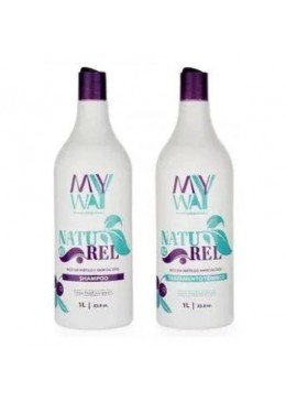 Naturel Organic Blueberry Moringa Progressive Brush No Formol Kit 2x1L - My Way Beautecombeleza.com