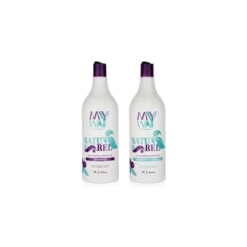 Naturel Escova Progressiva Organica Kit 2x1l - My Way 
 Beautecombeleza.com