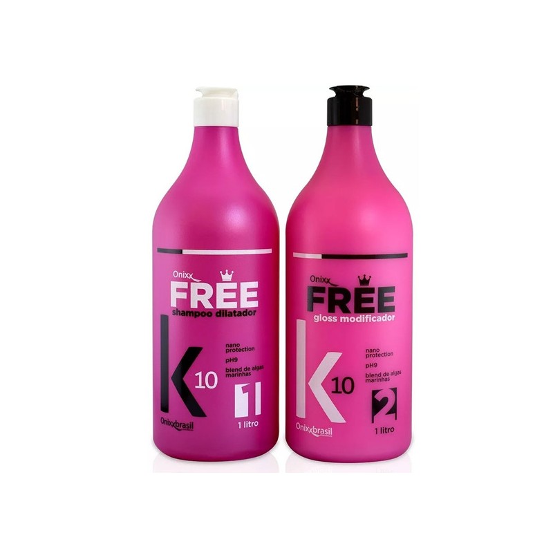 Free K10 Moisturizing Progressive Brush Formol Free Strenghtening Kit 2x1L - Onixx Beautecombeleza.com