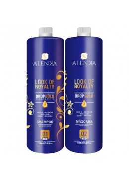 Look of Royalty Smoothing Straightning Drop Gold Treatment Kit 2x1L - Alenka Beautecombeleza.com