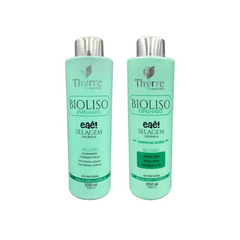 BioLiso Organic Sealing Blond Realignment Smoothing Kit 2x1L - Thyrre Cosmetic Beautecombeleza.com