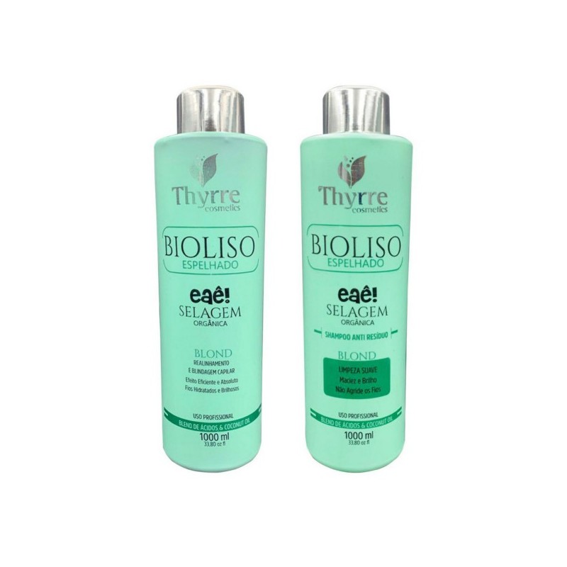 Lissage Brésilien BioLiso Espelhado 2x1L -  Thyrre 
 Beautecombeleza.com