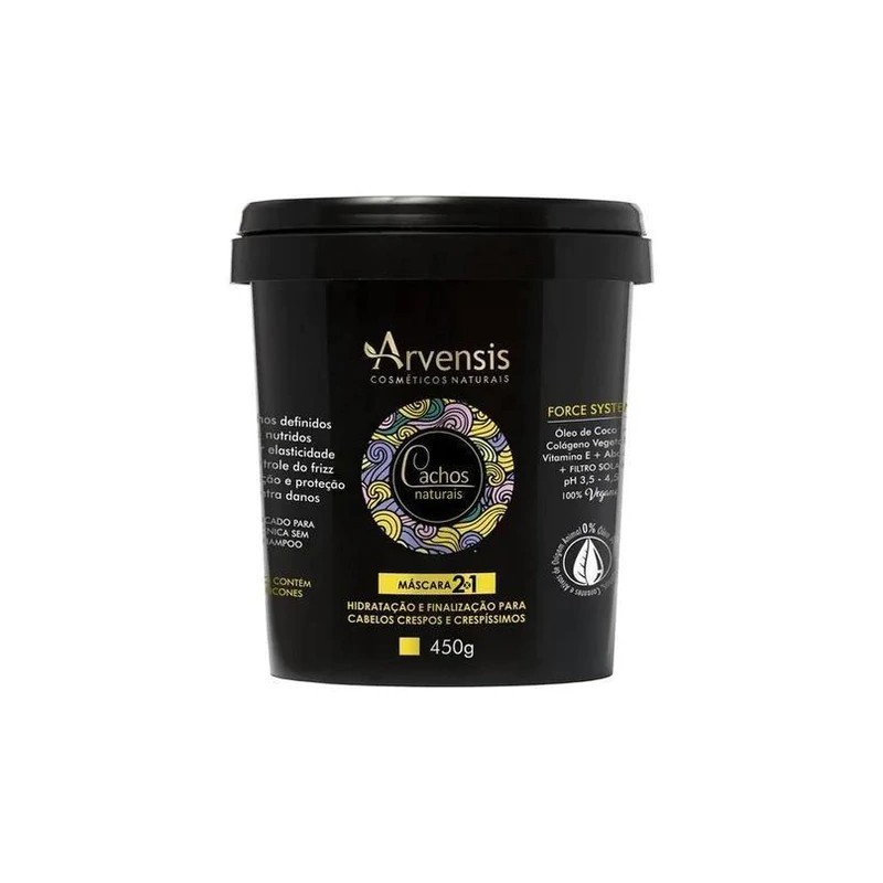 Arvensis Natural Curls Mask 2 in 1 450g - Arvensis Beautecombeleza.com