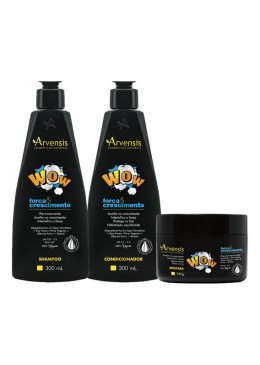 Wow Força e Crescimento Kit 3 - Arvensis Beautecombeleza.com