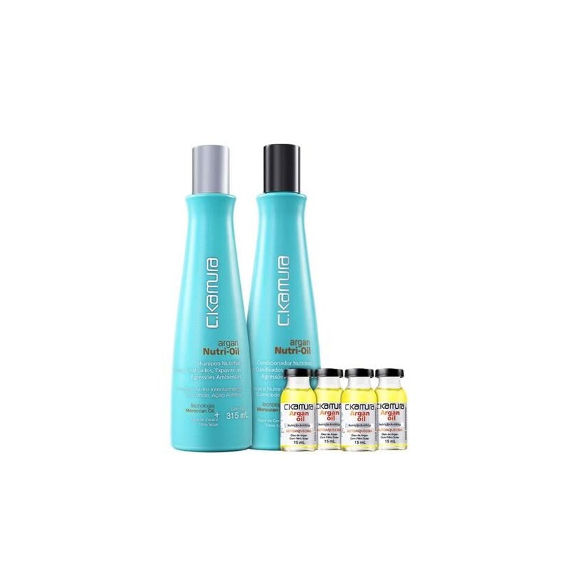 C.Kamura Argan Nutri-Oil Antifrizz Kit 3 Produtos - C.Kamura 
 Beautecombeleza.com