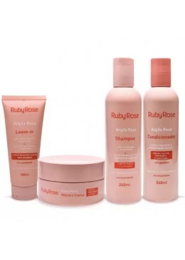 Kit Clay Capillary Celebrate Ruby Rose 4 Products - Ruby Rose Beautecombeleza.com