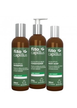 Eucalyptus Fito Capillus Bergamot Camphor Eucalyptus Therapy 3 Itens - Grandha Beautecombeleza.com