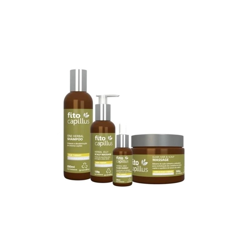 Fito Capillus Fine Herbal Terapia Capilar Kit 4 Itens - Grandha 
Beautecombeleza.com