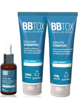 Après Lissage Bbtox Absolute Repair Kit 3 Produits -  Grandha 
 Beautecombeleza.com