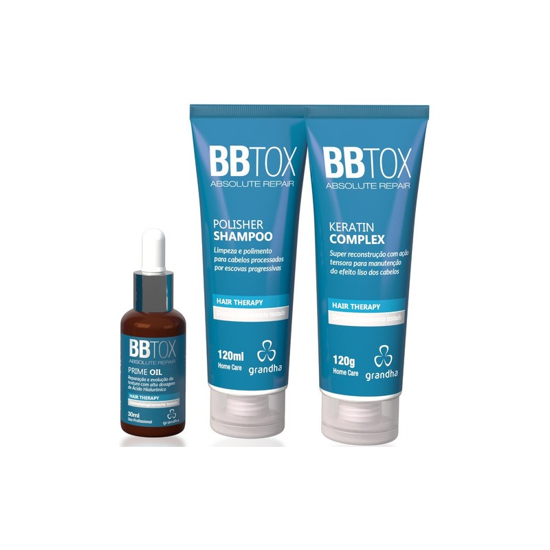 BBtox Absolute Repair Keratin Complex Antioxidant Treatment Kit 3 Prod - Grandha Beautecombeleza.com