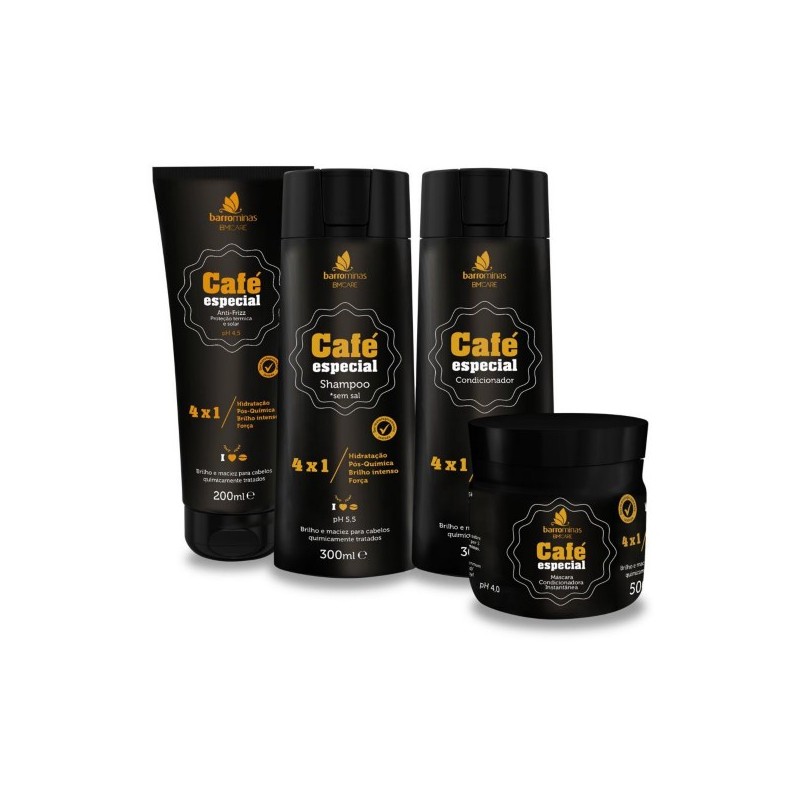 Café Especial Cabelos Quimicamente Tratados Kit 4 - Barrominas
Beautecombeleza.com Café Especial Cabelos Quimicamente Tratados Kit 4 - Barrominas
Beautecombeleza.com