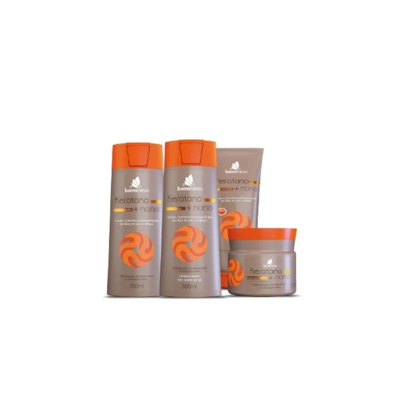 Keratano + Nano Home Care Kit 4 Itens - Barrominas Beautecombeleza.com