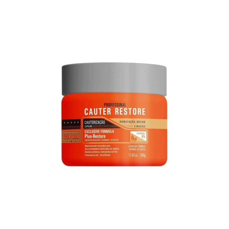 Cauterização Capilar Cauter Restore 500g -  Fio Perfeitto Beautecombeleza.com