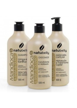 Hydratation Capillaire Manioc & Gombo Kit 3x 500g  - Natubelly 
 Beautecombeleza.com