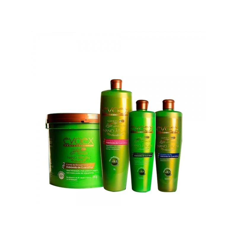 Evoex Profissional Kit de Relaxamento de Guanidina 4 Itens - Dona Moça Beautecombeleza.com