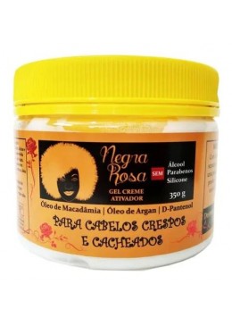 Gel Ativador para Cabelos Crespos e Cacheados 350g - Negra Rosa Beautecombeleza.com