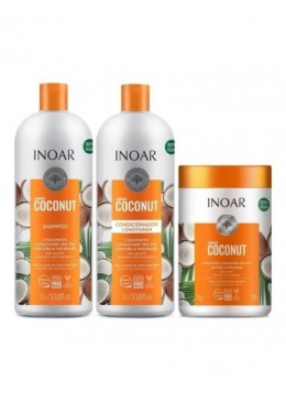 Kit Bombar Coconut Vegan Trio - Inoar Beautecombeleza.com