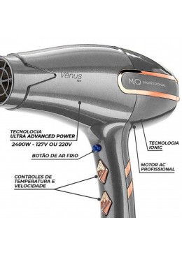 Secador Vênus MQ Hair 2400W 127v - MQ Hair Beautecombeleza.com