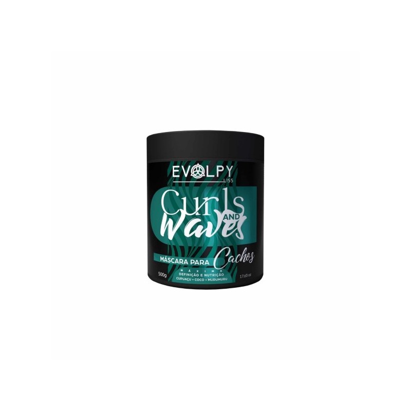 Máscara Curls & Waves Para Cachos 500g - Evolpy Liss Beautecombeleza.com Máscara Curls & Waves Para Cachos 500g - Evolpy Liss Beautecombeleza.com