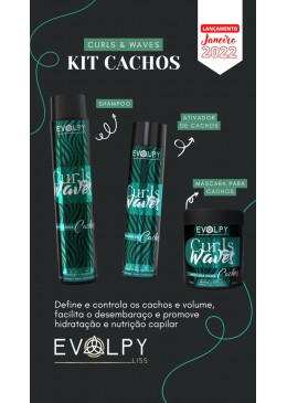 Cachos Curls & Waves Kit 3 - Evolpy Liss Beautecombeleza.com