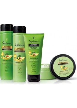 Abacate Oliva Instance Cheveux Nourris  Kit 4 Itens - Eudora Beautecombeleza.com