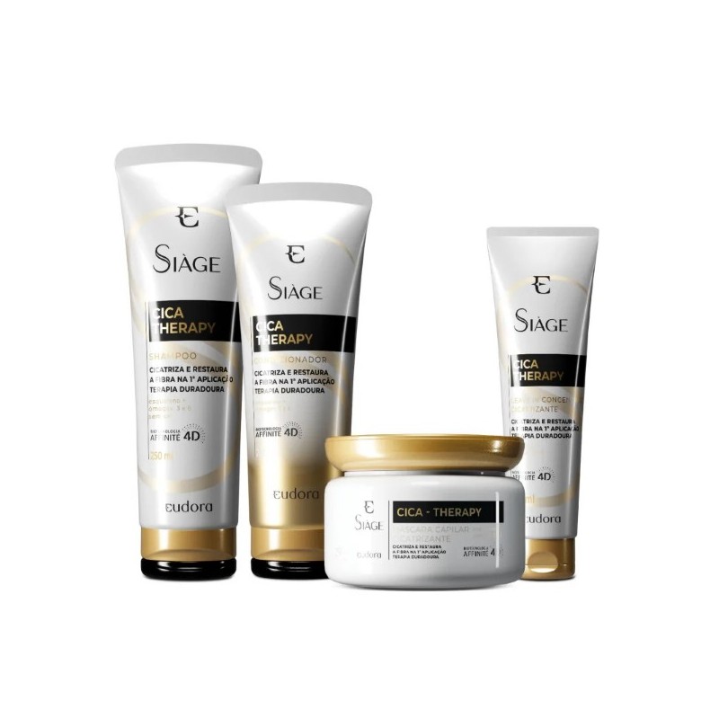 Combo Siàge Cica-Therapy Kit 4 itens - Eudora Beautecombeleza.com