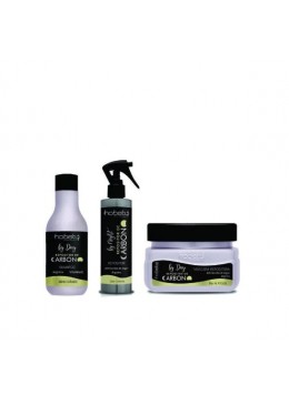 Carbon Replacement Argan Arginine Vitamin E Hair Home Care Treatment Kit 3 Itens - Hobety Beautecombeleza.com