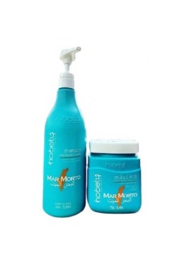 Mar Morto Dead Sea Hair Restorer Protection Shine Treatment Kit 2x750 - Hobety Beautecombeleza.com