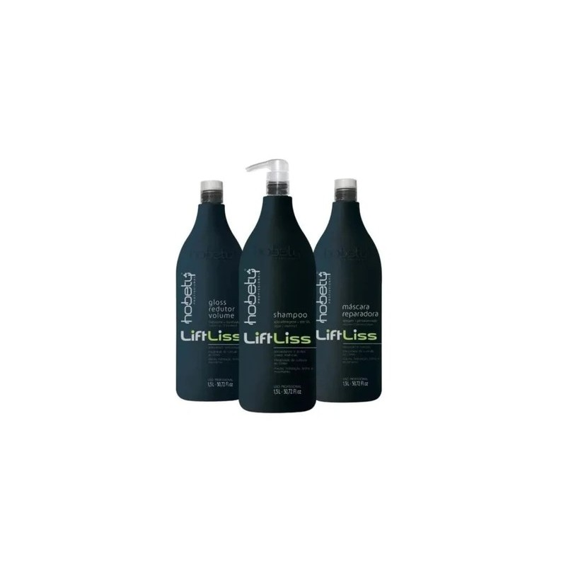 Lift Liss Progressive Brush Volume Reducer Hair Straightening Treatment Kit 3x1.5L - Hobety Beautecombeleza.com