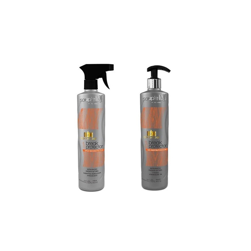 Bio Defender Break Protector Gel Kit 2x500ml - Souple Liss Beautecombeleza.com Bio Defender Break Protector Gel Kit 2x500ml - Souple Liss Beautecombeleza.com